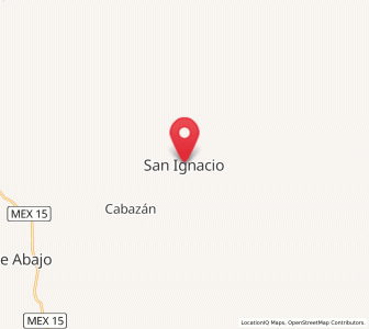 Map of San Ignacio, Sinaloa