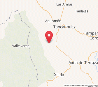 Map of San Isidro, San Luis Potosí