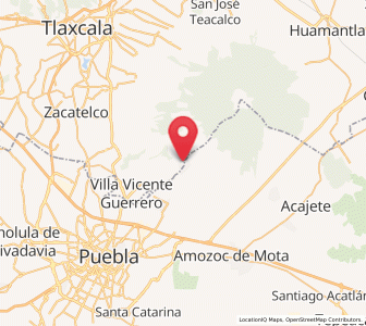 Map of San Isidro Buen Suceso, Tlaxcala
