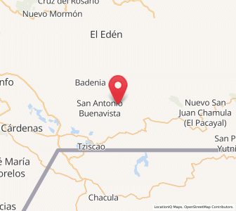 Map of San Isidro el Zapotal, Chiapas