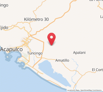 Map of San Isidro Gallinero (El Gallinero), Guerrero