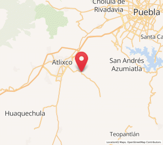 Map of San Isidro Huilotepec, Puebla