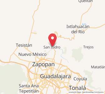Map of San Isidro, Jalisco
