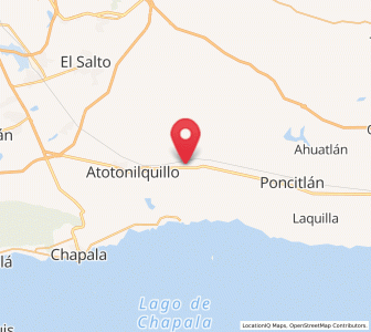 Map of San Jacinto, Jalisco