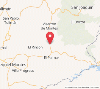 Map of San Javier, Querétaro