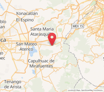 Map of San Jerónimo Acazulco, México