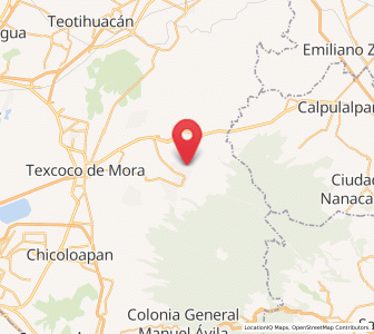 Map of San Jerónimo Amanalco, México