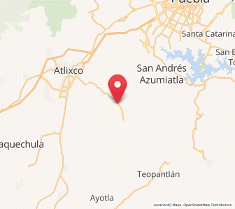 Map of San Jerónimo Caleras, Puebla