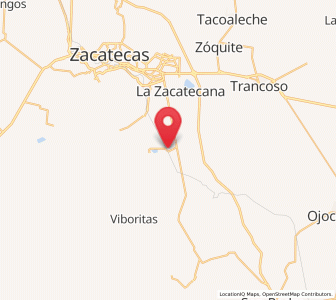 Map of San Jerónimo, Zacatecas