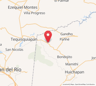 Map of San Joaquín, Hidalgo