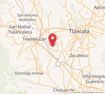 Map of San José Atoyatenco, Tlaxcala