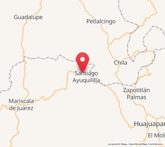 Map of San José Ayuquila, Oaxaca