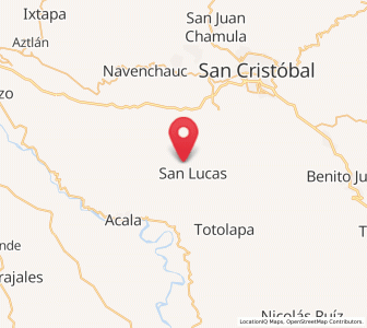 Map of San José Buenavista, Chiapas
