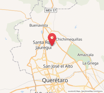Map of San José Buenavista, Querétaro