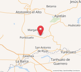 Map of San José Casas Caídas, Jalisco