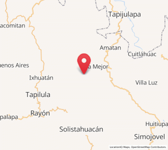 Map of San José Chapayal, Chiapas