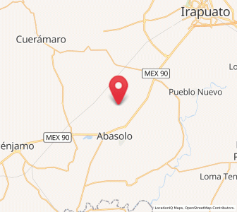 Map of San José de González, Guanajuato