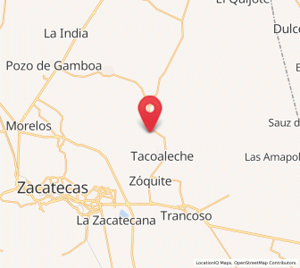 Map of San José de la Era, Zacatecas