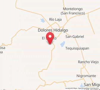 Map of San José de la Palma, Guanajuato