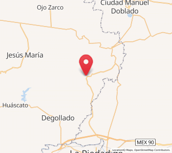 Map of San José de la Paz, Jalisco