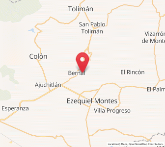 Map of San José del Jagüey, Querétaro