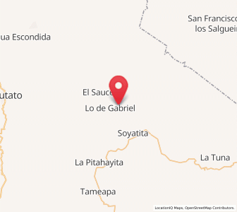 Map of San José del Llano, Sinaloa