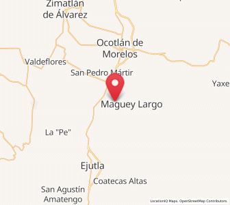 Map of San José del Progreso, Oaxaca