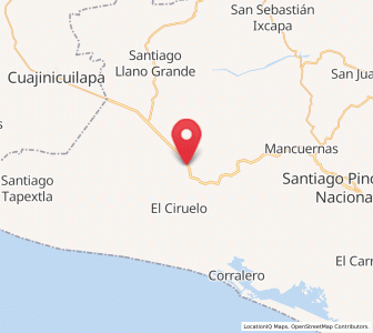 Map of San José Estancia Grande, Oaxaca
