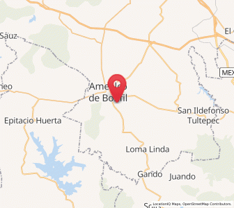 Map of San José Itho, Querétaro