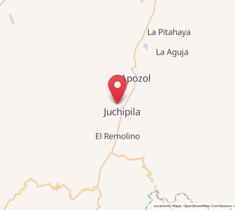 Map of San José (San José de los Meléndez), Zacatecas