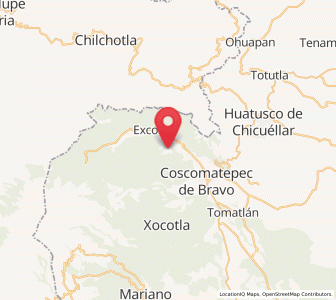Map of San José Teacalco, Veracruz