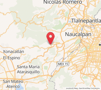 Map of San José Tejamanil, México