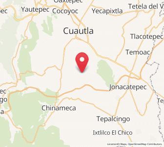 Map of San Juan Ahuehueyo, Morelos