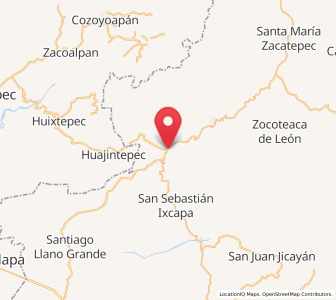 Map of San Juan Cacahuatepec, Oaxaca