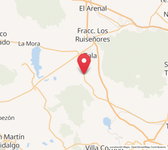 Map of San Juan de los Arcos, Jalisco