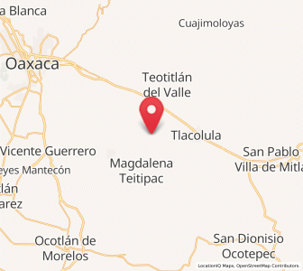 Map of San Juan Guelavía, Oaxaca