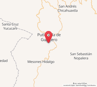 Map of San Juan Lagunas, Oaxaca