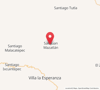 Map of San Juan Mazatlán, Oaxaca
