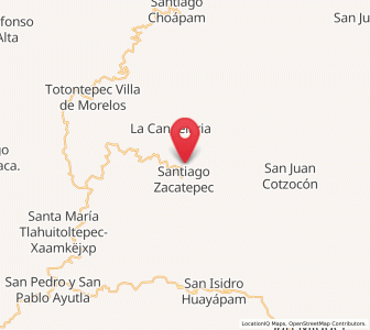Map of San Juan Metaltepec, Oaxaca