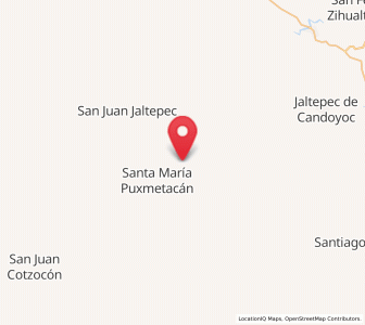Map of San Juan Otzolotepec, Oaxaca