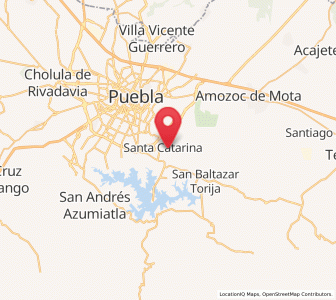 Map of San Juan Tepepa, Puebla