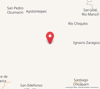 Map of San Juan Toavela, Oaxaca