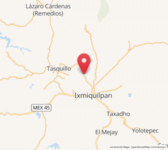 Map of San Juanico, Hidalgo