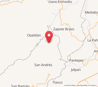 Map of San Lorenzo Achiotepec, Hidalgo