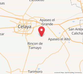 Map of San Lorenzo, Guanajuato