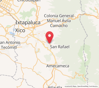 Map of San Lorenzo Tlalmimilolpan, México