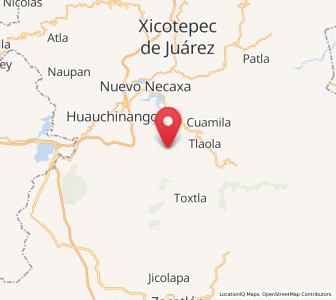 Map of San Lorenzo Tlaxipehuala, Puebla