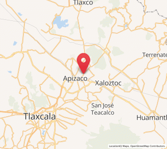 Map of San Luis Apizaquito, Tlaxcala