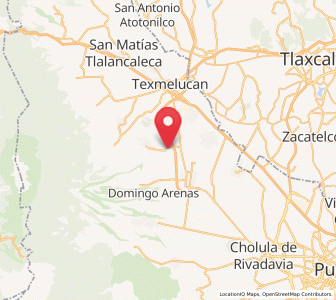 Map of San Luis Coyotzingo, Puebla