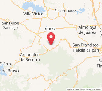 Map of San Luis el Alto, México